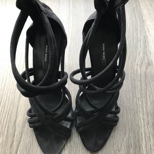Zara Shoes - Black scrappy heels Zara Shoes - Black scrappy heels